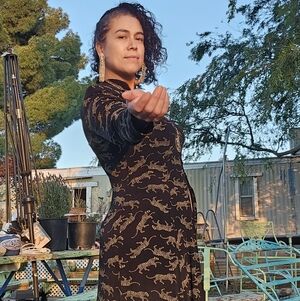 Black & Gold Animal-Print Long Sleeve Dress